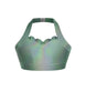 Hologram Halter Sweetheart Bra with Ruffle
