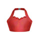 Hologram Halter Sweetheart Bra with Ruffle