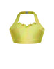 Hologram Halter Sweetheart Bra with Ruffle