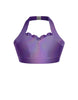 Hologram Halter Sweetheart Bra with Ruffle