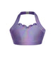 Hologram Halter Sweetheart Bra with Ruffle