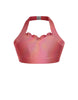 Hologram Halter Sweetheart Bra with Ruffle