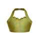 Hologram Halter Sweetheart Bra with Ruffle