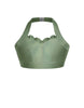 Hologram Halter Sweetheart Bra with Ruffle
