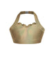 Hologram Halter Sweetheart Bra with Ruffle