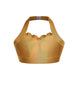 Hologram Halter Sweetheart Bra with Ruffle