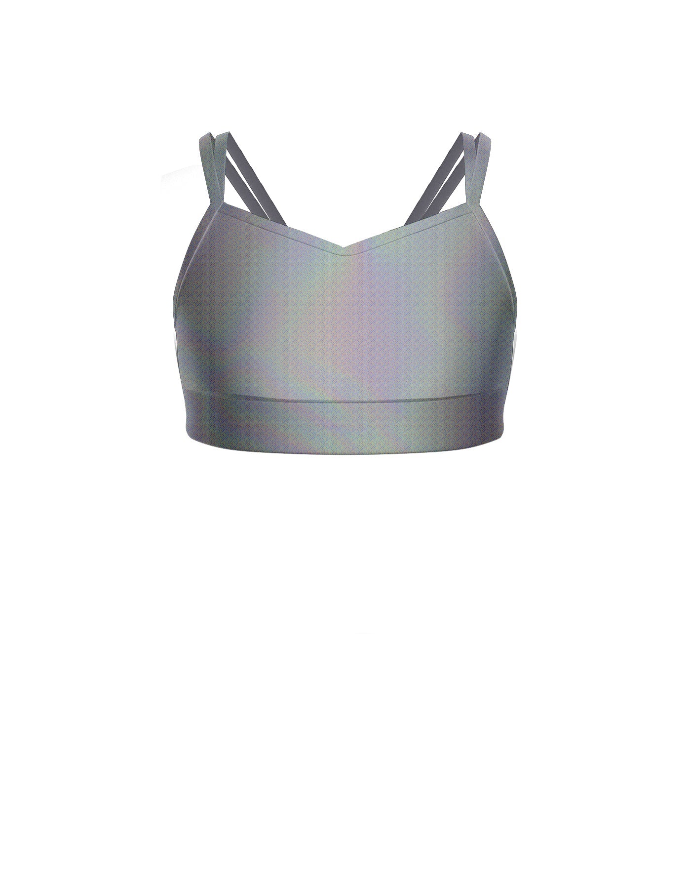 Hologram Sweetheart Double Strap Halter Bra