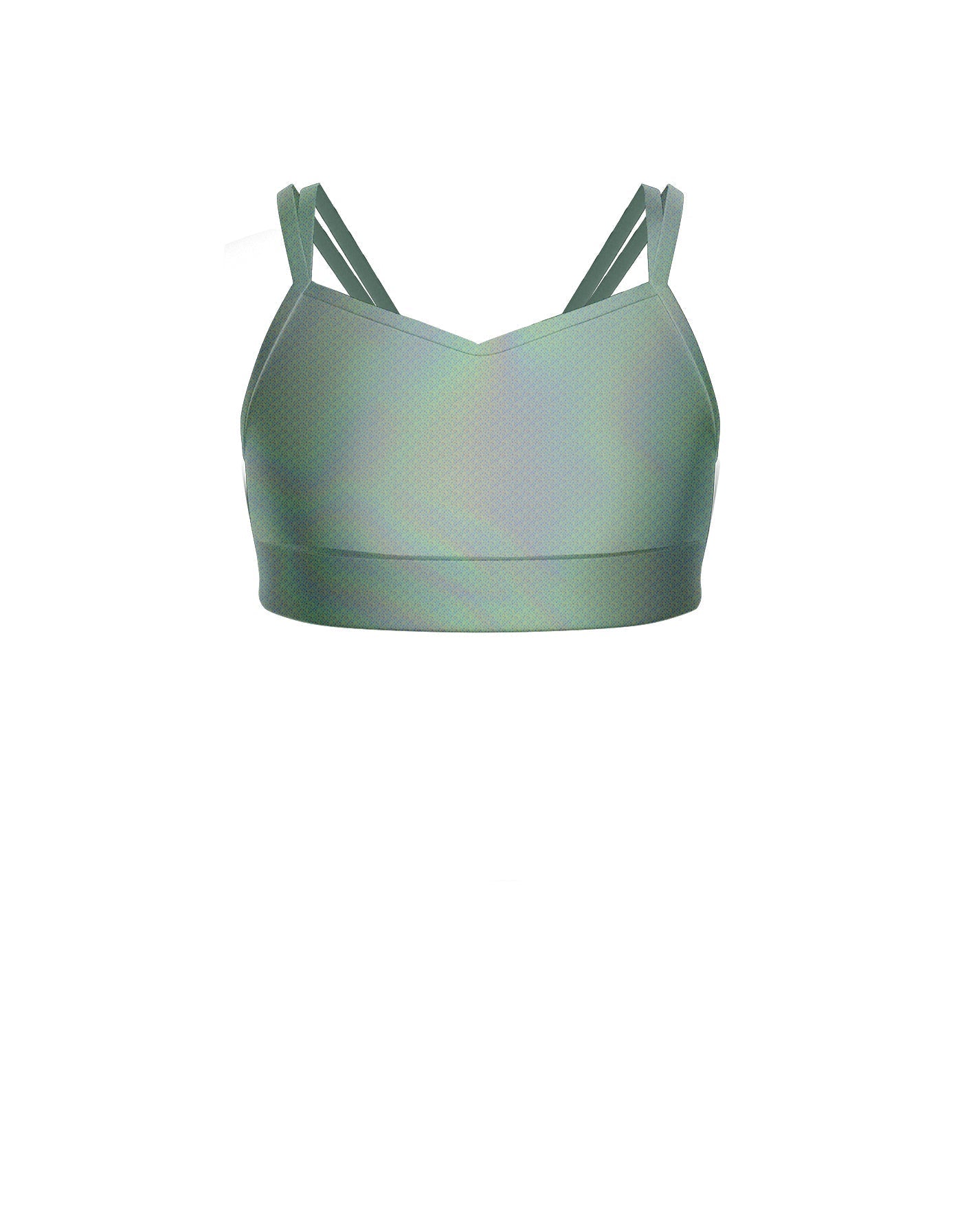 Hologram Sweetheart Double Strap Halter Bra
