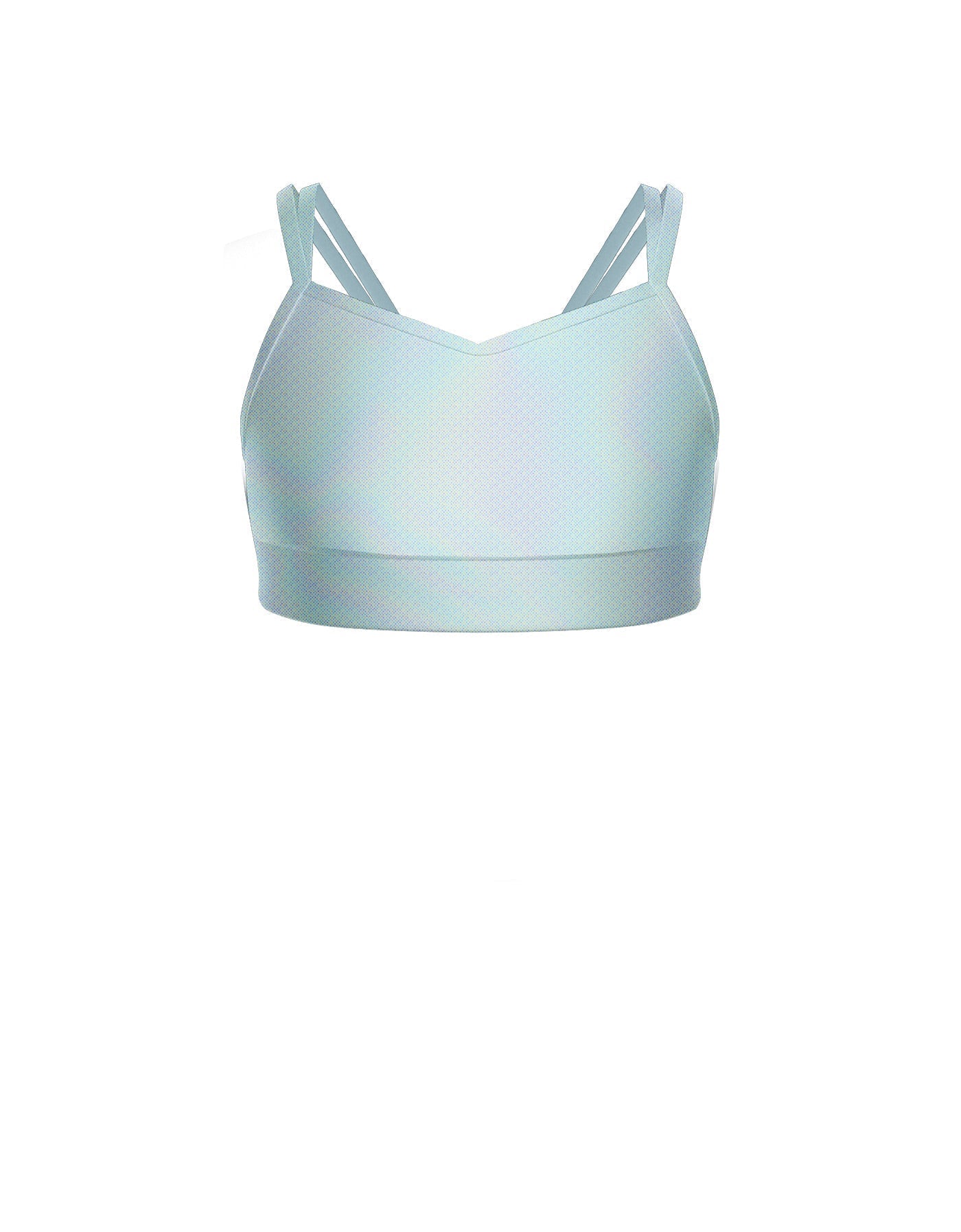 Hologram Sweetheart Double Strap Halter Bra
