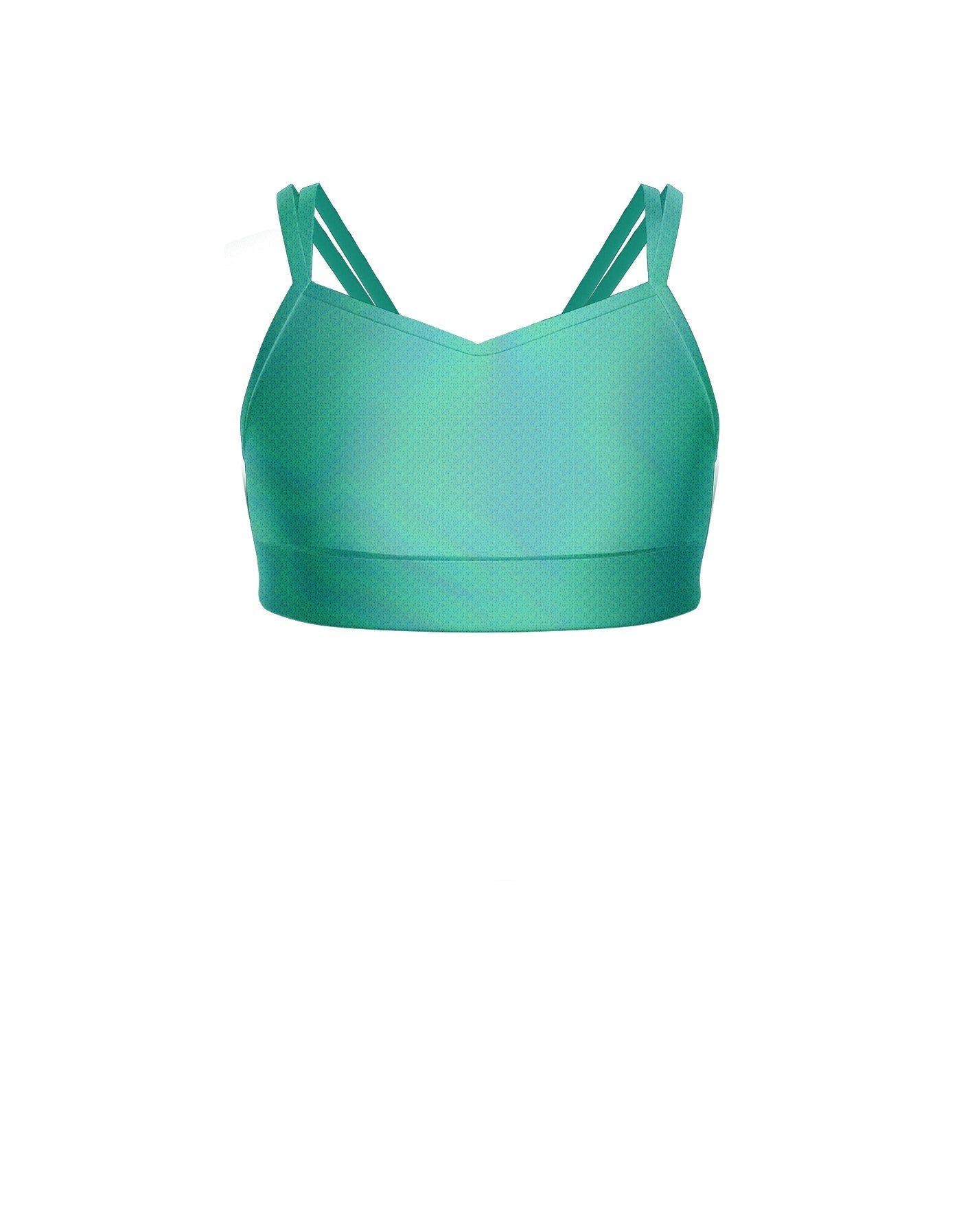 Hologram Sweetheart Double Strap Halter Bra