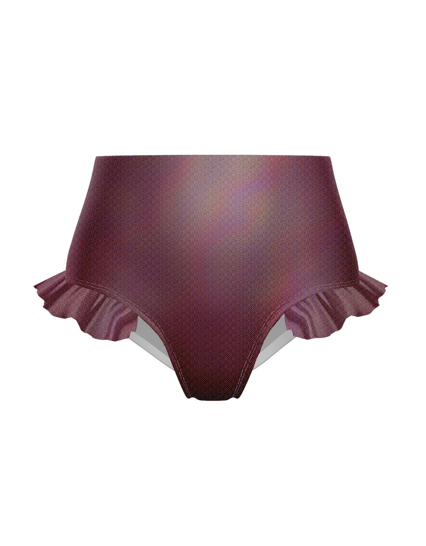 Hologram High Rise Panty with Ruffle