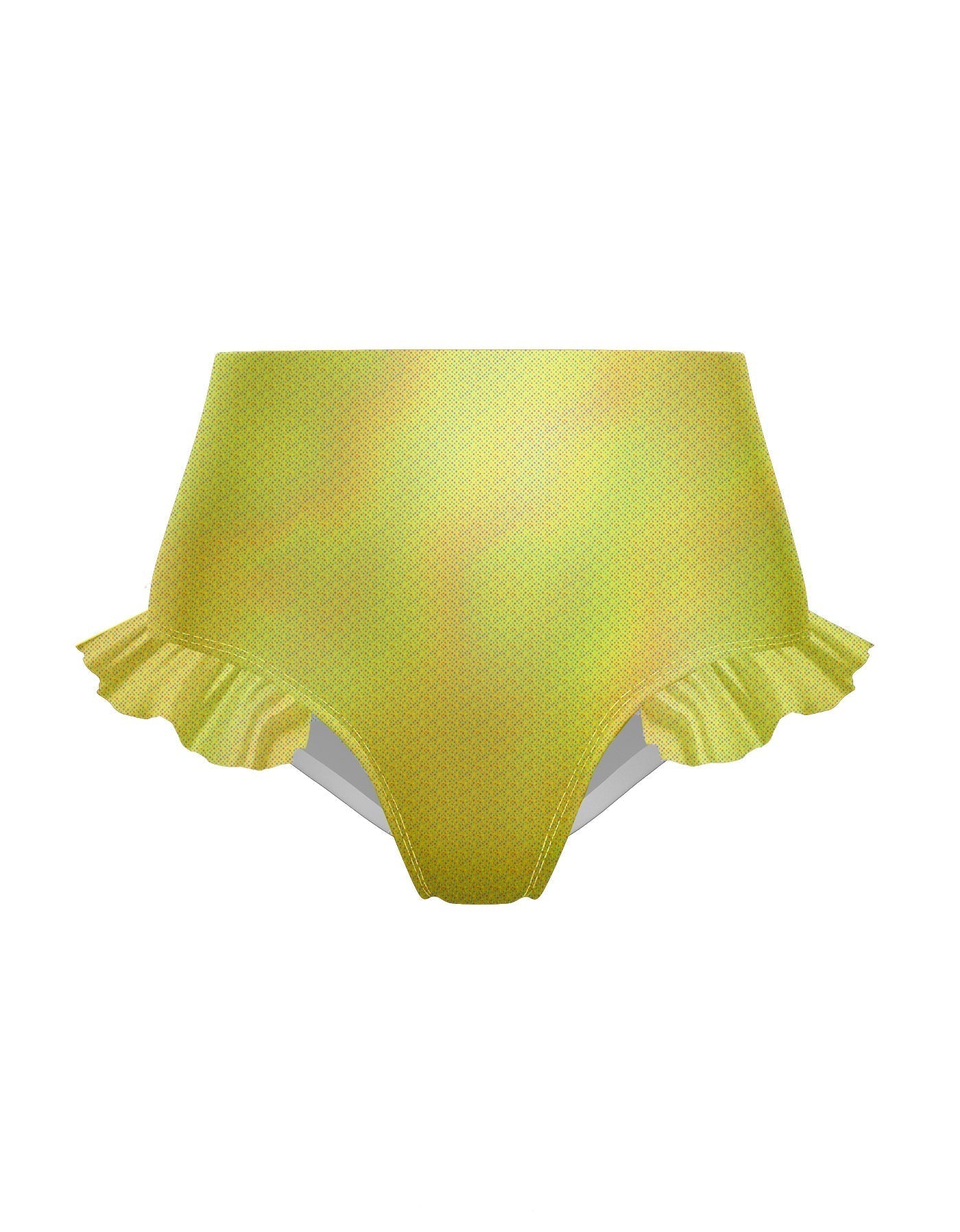 Hologram High Rise Panty with Ruffle