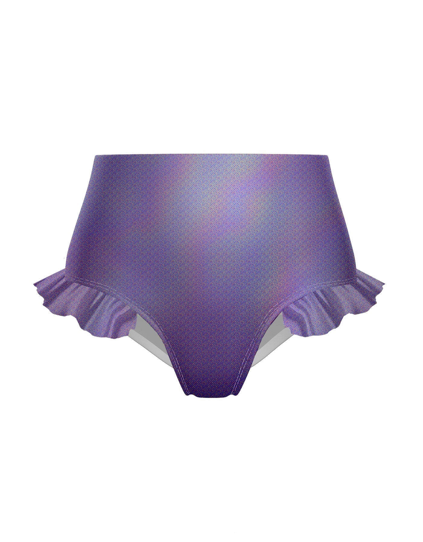 Hologram High Rise Panty with Ruffle