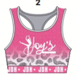 Joys Dance House Racerback Crop Top