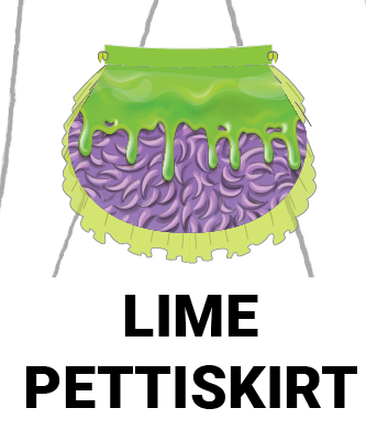 Custom Purple People Eater Pettibustle with Top Skirt