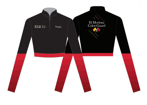 El Moderna Color Guard Zip LS Crop