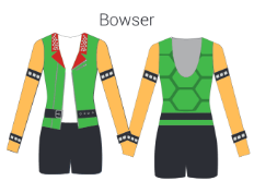 Custom Bowser Long Sleeve Biketard