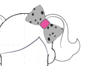 Custom Color Puppies In Paris Hair Bow