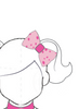 Custom Color Puppies In Paris Hair Bow