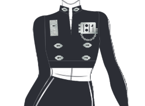 Custom Rythmn Nation LS Zipper Front Crop Top