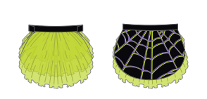 Custom Itsy Bitsy Spider Pettibustle with Top Skirt