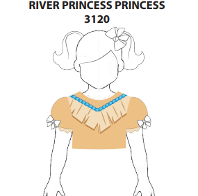 Custom River Princess Puff Sleeve Crop Top