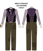 Custom Circus Juventas - Broken Doll Mens LS Tneck Zipper Back Straight Leg Unitard