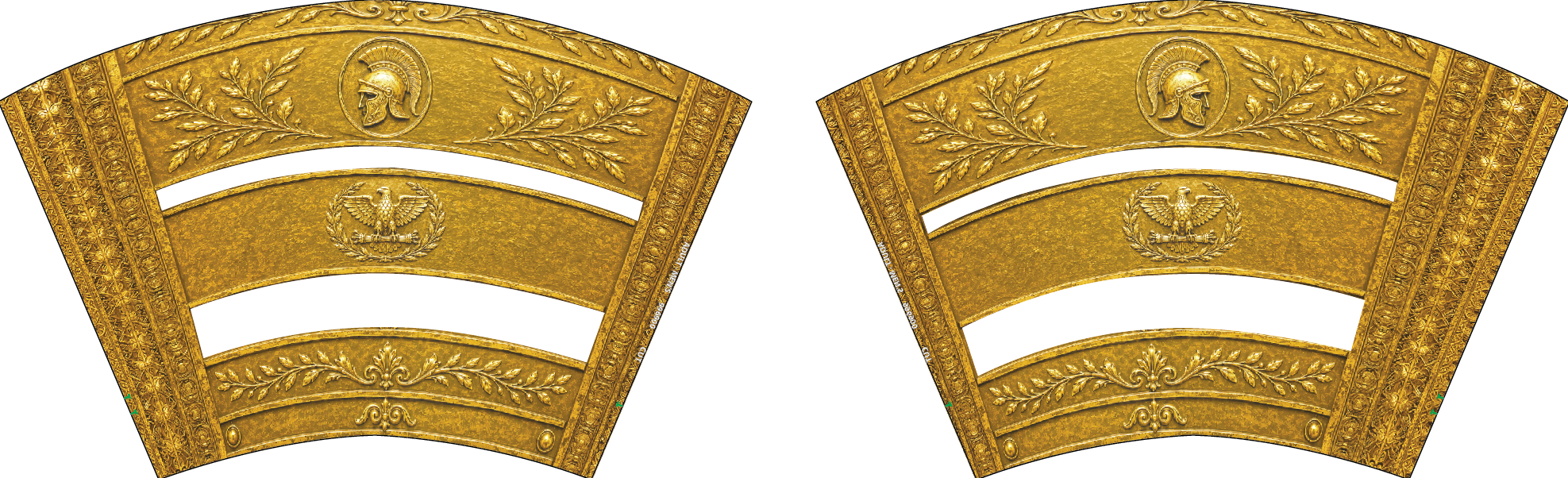 Custom Richardson High School Grecian Gauntlets