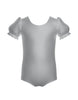 Solid Lycra Puff Sleeve Leotard