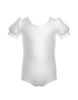 Solid Lycra Puff Sleeve Leotard