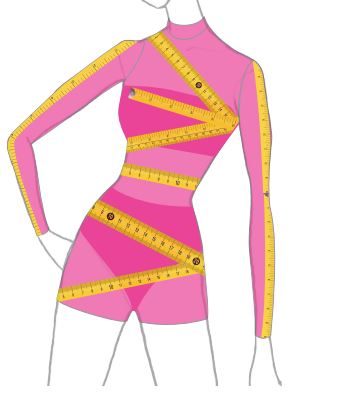 Custom Measuring Tape Tneck LS Bike Short Open Back Biketard  Mesh Only