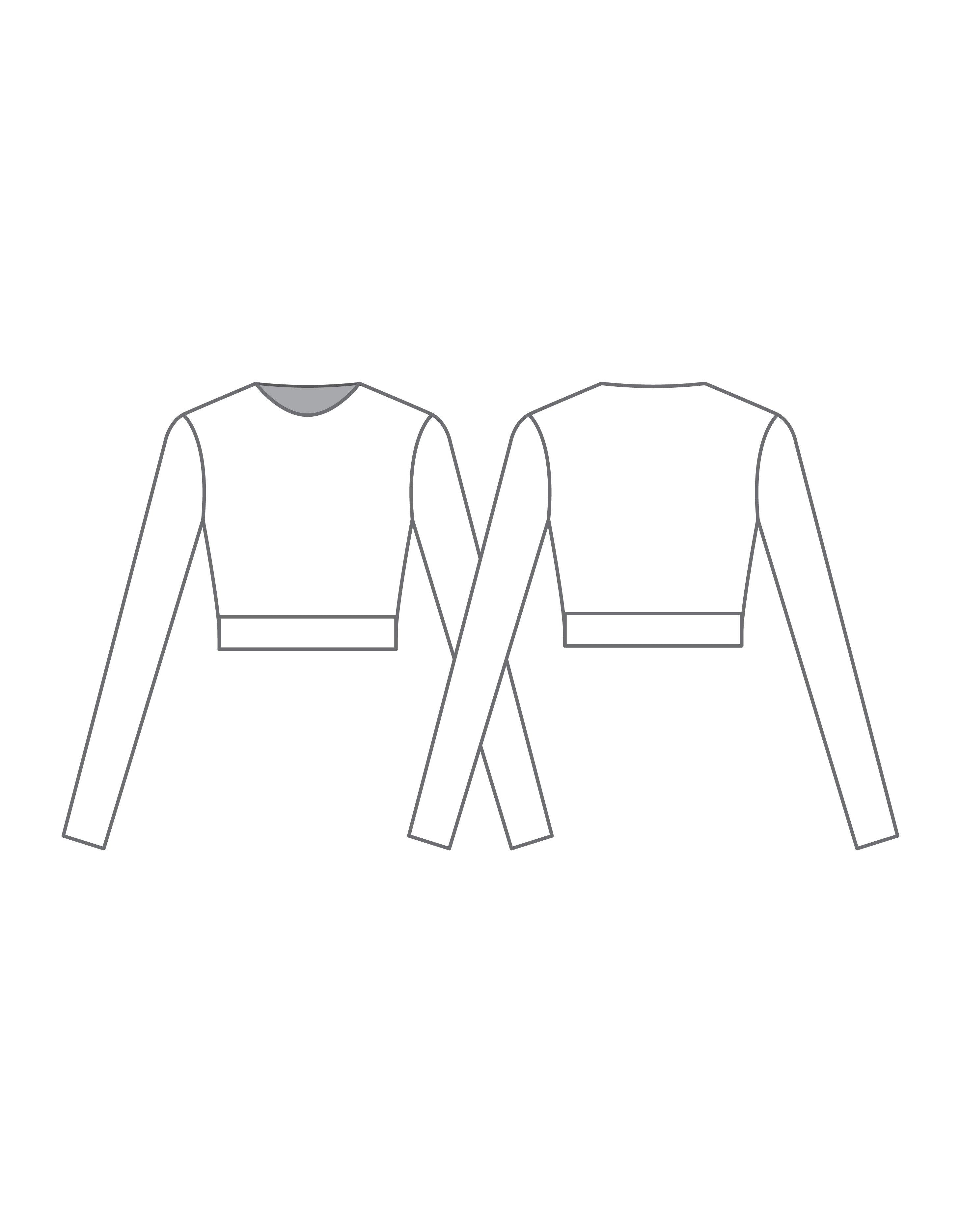 Splatter Long Sleeve Crop - Hamilton Theatrical