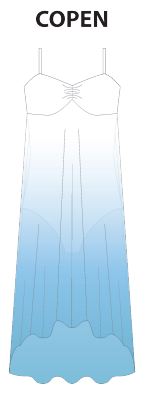 Custom Color Ombre Long Chiffon Dress