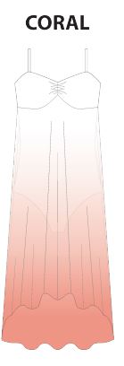 Custom Color Ombre Long Chiffon Dress
