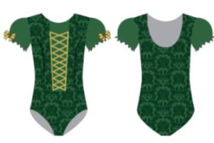 Custom Fiona Puff Sleeve Leotard