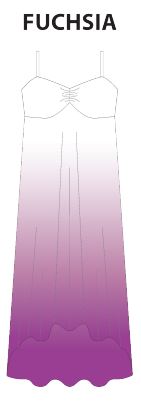 Custom Color Ombre Long Chiffon Dress