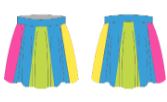 Custom Swish Swish Convertible Skirt Teen Turquoise