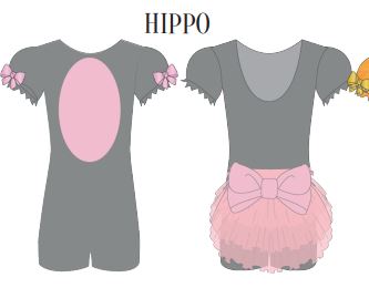 Custom Zoo Animals Puff Sleeve Biketard