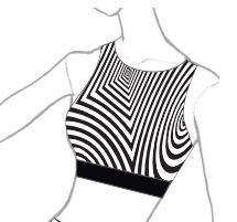 Hypnotic Lycra High Neck Spaghetti Strap Crop Top