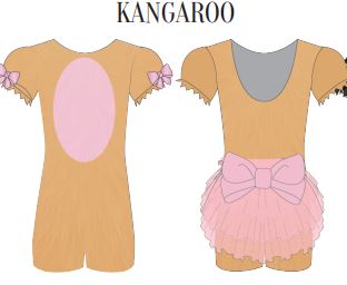Custom Zoo Animals Puff Sleeve Biketard