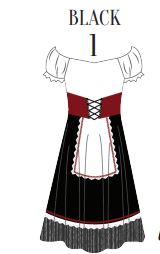Custom Chimney Sweep Off The Shoulder Dress = Calf Length