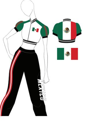 Custom Mexico Puff Sleeve Cropped Jacket