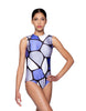 Mondrian Sleeveless Circle Back Leotard - Hamilton Theatrical