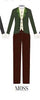 Custom Chimney Sweep Wide Leg Unitard Ladies