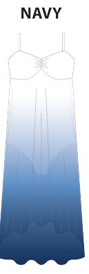 Custom Color Ombre Long Chiffon Dress