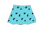 Custom Stone Age Triangles Top Skirt
