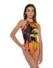 Tropical Halter Leotard