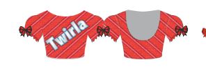 Custom Twirla Hologram Puff Sleeve Crop Top