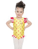 Banana Smoothie Jazz Polkadots Tank with Gather Sleeve and Legs Leotard