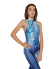 Falling Petals Halter Unitard - Hamilton Theatrical